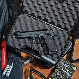 Kleinbild 1 Crosman PDM9B CO2 Luftpistole Kal. 4,5mm BB / Diabolo mit Metallschlitten Blowback schwarz