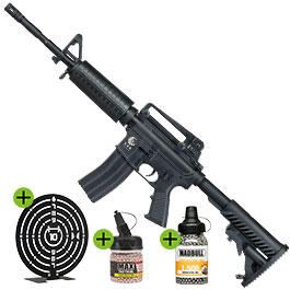 Produktbild zu SET APS M4A1 Carbine S-EAG Luftgewehr 4,5 mm BB mit WoSport  ...