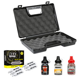 Kleinbild 10 SET Sig Sauer 1911 Spartan CO2 Luftpistole Vollmetall 4,5 mm BB mit Koffer, 4000 BBs und 10 CO2-Kapseln