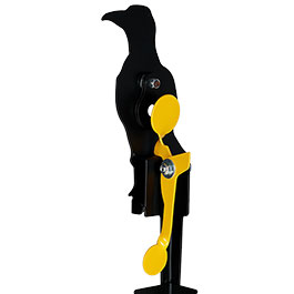 Kleinbild 6 Remington Hit & Reset Klappziel Kr�he aus Stahl mit Schuss-R�ckstellung schwarz