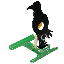 Kleinbild 5 Remington Pull To Reset Klappziel Kr�he aus Stahl mit Seilzug-R�ckstellung schwarz