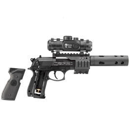 Beretta M92 FS XX-TREME Vollmetall CO2 Pistole 4,5mm Diabolo inkl. Montage, Leuchtpunktzielgerät und Kompensator Bild 3