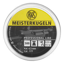 RWS Flachkopf-Diabolos Meisterkugeln 4,5mm 500 Stück Bild 3