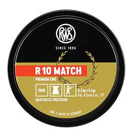 Kleinbild 3 RWS R 10 Match Flachkopf-Diabolos 4,5mm 500 St�ck