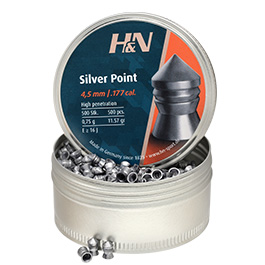 H&N Spitzkopf-Diabolos Silver Point 4,5mm 500 Stück