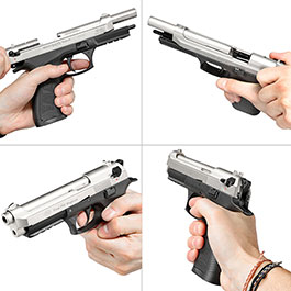 Kleinbild 11 Ekol P92 Magnum Schreckschuss Pistole Kal. 9mm P.A.K. nickel - B-WARE