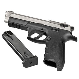 Kleinbild 6 Ekol P92 Magnum Schreckschuss Pistole Kal. 9mm P.A.K. nickel - B-WARE