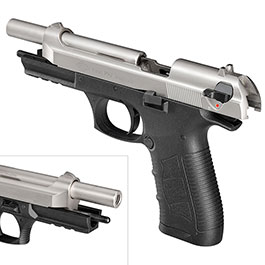 Kleinbild 8 Ekol P92 Magnum Schreckschuss Pistole Kal. 9mm P.A.K. nickel - B-WARE
