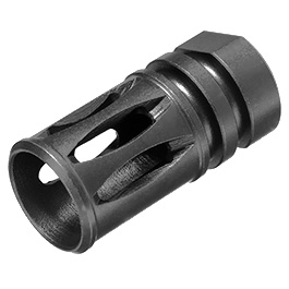 ICS M4 / M16 Birdcage Stahl Flash-Hider schwarz 14mm-