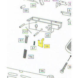 Wei-ETech M4 Part #066 Trigger Assembly Part A