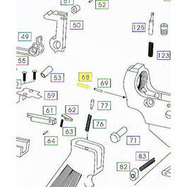 Wei-ETech M4 Part #068 Takedown Pin Detent Spring