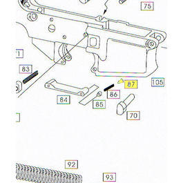Wei-ETech M4 Part #87 Trigger Guard Pin