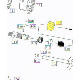 Wei-ETech M4 Part #114 Inner Barrel Set Nut