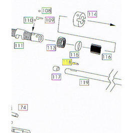 Wei-ETech M4 Part #118 Hop-Up Assembly Part B