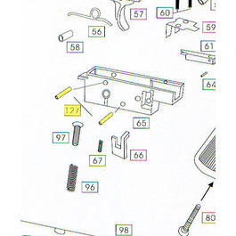Wei-ETech M4 Part #127 Trigger Assembly Pins (2)