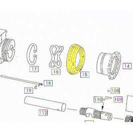 Wei-ETech M4 Part #015 Handguard Slip Ring
