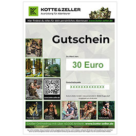 Geschenkgutschein 30 Euro - auf Wunsch personalisierbar