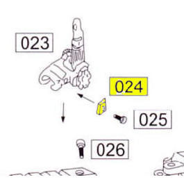 Wei-ETech SOCOM Part #024 Mount For Rear Sight