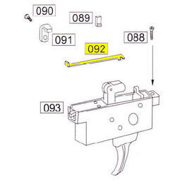 Wei-ETech SOCOM Part #092 Trigger Assembly Part C