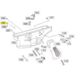 Wei-ETech SOCOM Part #095 Mag Catch Button Right