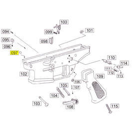 Wei-ETech SOCOM Part #097 Front Receiver Pin Fixing Ring