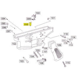 Wei-ETech SOCOM Part #098 Bolt Catch Part A