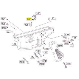 Wei-ETech SOCOM Part #099 Bolt Catch Spring