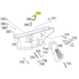 Wei-ETech SOCOM Part #100 Bolt Catch Part B