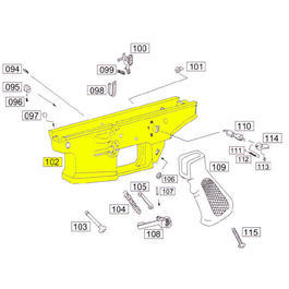 Wei-ETech SOCOM Part #102 Lower Receiver Tan