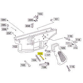 Wei-ETech SOCOM Part #105 Mag Catch Part A