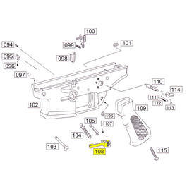 Wei-ETech SOCOM Part #108 Mag Catch Button Left