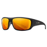 Wiley X Sonnenbrille Omega Captivate matt schwarz Glser Bronze verspiegelt polarisiert inkl. Brillenetui