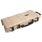 Nuprol Medium Hard Case Waffenkoffer / Trolley 80 x 40 x 17,5 cm Waben-Schaumstoff tan