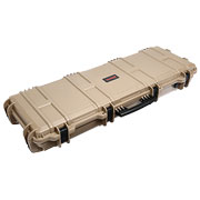 Nuprol Large Hard Case Waffenkoffer / Trolley 109 x 39,5 x 16 cm Waben-Schaumstoff tan