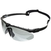 Nuprol Battle Pro Protective Airsoft Schutzbrille schwarz / rauch