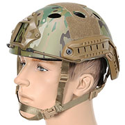 Nuprol Airsoft Helm FAST Railed mit NVG Mount MC-Camo