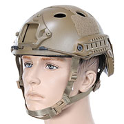 Nuprol FAST Railed Airsoft Helm mit NVG Mount tan