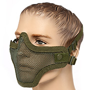 ASG Strike Systems Full Mesh Mask Airsoft Gittermaske Lower Face oliv