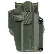 Amomax Per-Fit Universal Tactical Holster Polymer Paddle - passend für über 80 Pistolen Rechts oliv