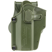 Amomax Per-Fit Universal Tactical Holster Polymer Paddle - passend fr ber 80 Pistolen Links oliv