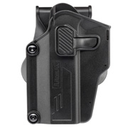 Amomax Per-Fit Universal Tactical Holster Polymer Paddle - passend für über 80 Pistolen Links schwarz
