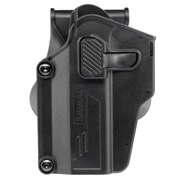 Amomax Per-Fit Universal Tactical Holster Polymer Paddle - passend fr ber 80 Pistolen Links schwarz