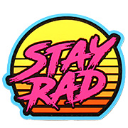 Mil-Spec Monkey 3D Rubber Patch Stay Rad Sunset pink