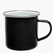 Origin Outdoors Emaille Tasse 360 ml schwarz