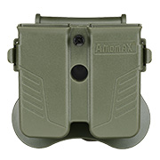 Amomax Doppel-Magazinholster Polymer Paddle f. Single- / Double-Stack Magazine oliv