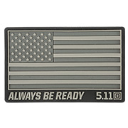5.11 Tactical 3D Rubber Patch mit Klettflche USA Flag double tap