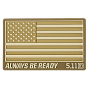 5.11 Tactical 3D Rubber Patch mit Klettfläche USA Flag coyote
