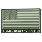 5.11 Tactical 3D Rubber Patch mit Klettflche USA Flag oliv