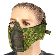 Nuprol Mesh Mask V5 Gittermaske Lower Face Shield mit Ohrabdeckung Digital Tropical