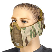Nuprol Mesh Mask V5 Gittermaske Lower Face Shield mit Ohrabdeckung MC-Camo